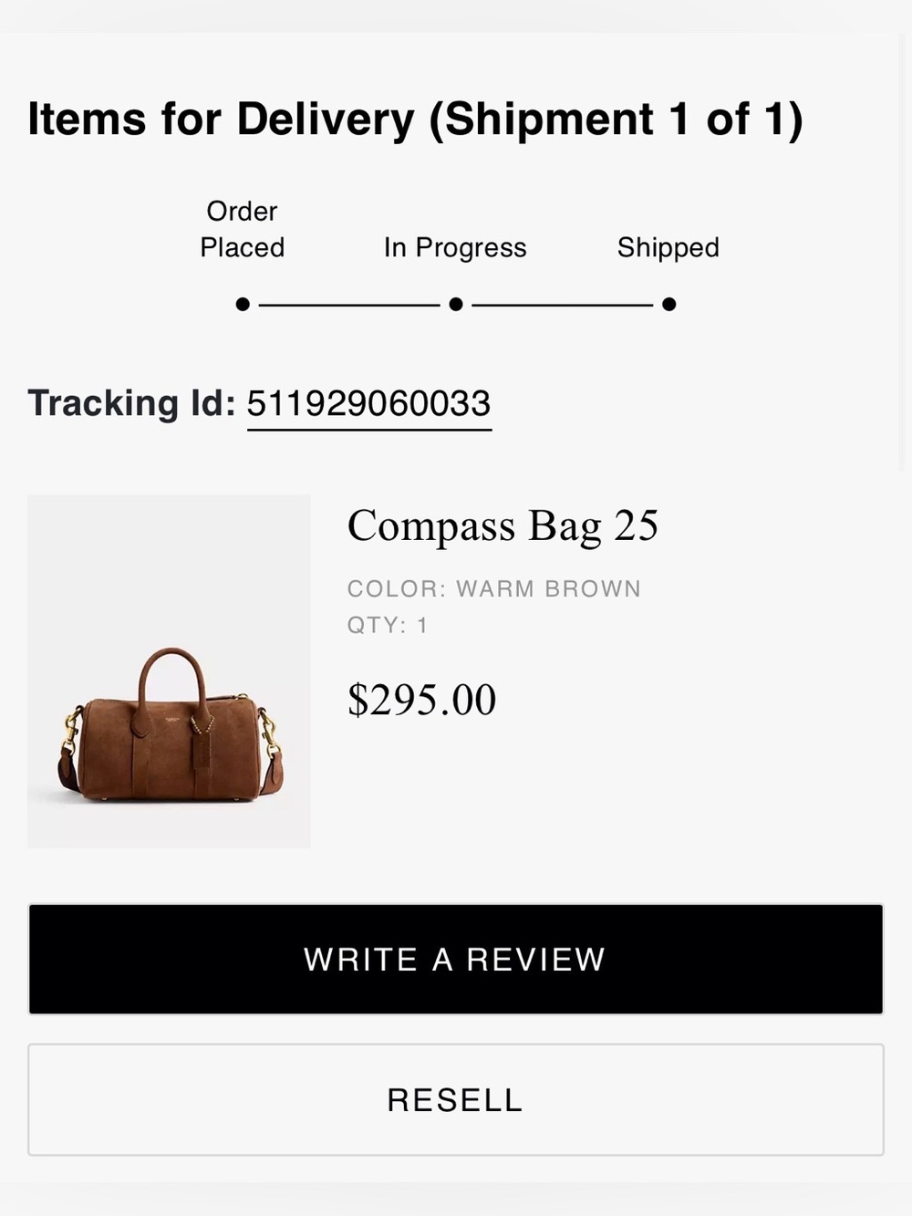 Coach Compass 25 - Warm Brown Suede - Picture 6 of 7